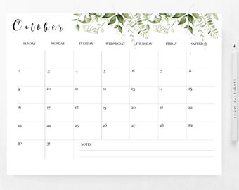 october printable etsy