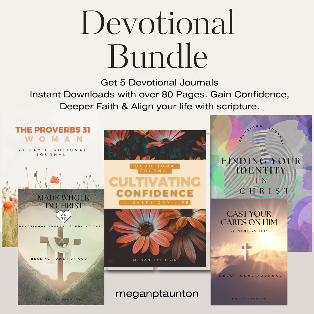 5 Devotionals Bundle Digital Download Devotionals Bundle Bundle