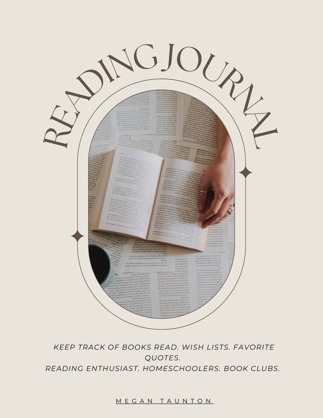 Digital Book Log Journal Reading Log Reading Journal Homeschool Reading