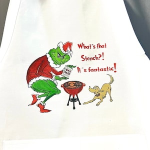 What&#39;s that stench? It&#39;s fantastic! Grinch Apron