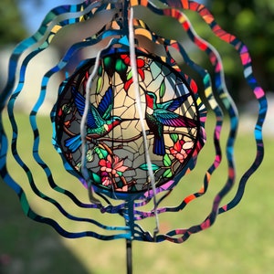 Humming Bird Wind Spinner