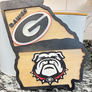 Georgia Bull dog sign