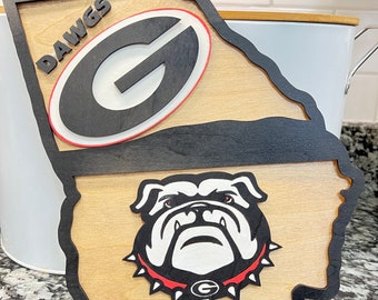 Georgia Bull dog sign