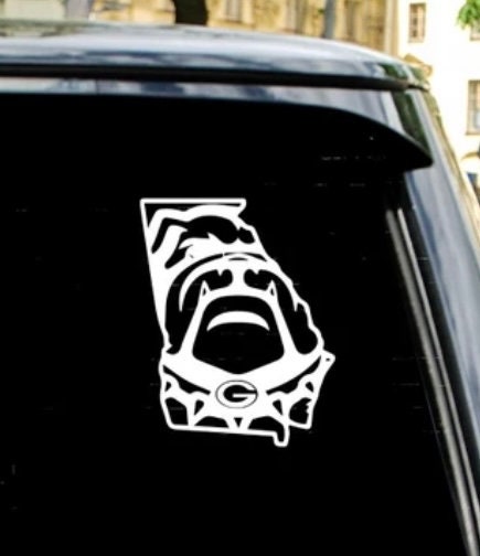 UGA Georgia Bulldogs Window Decal Sticker Etsy UK