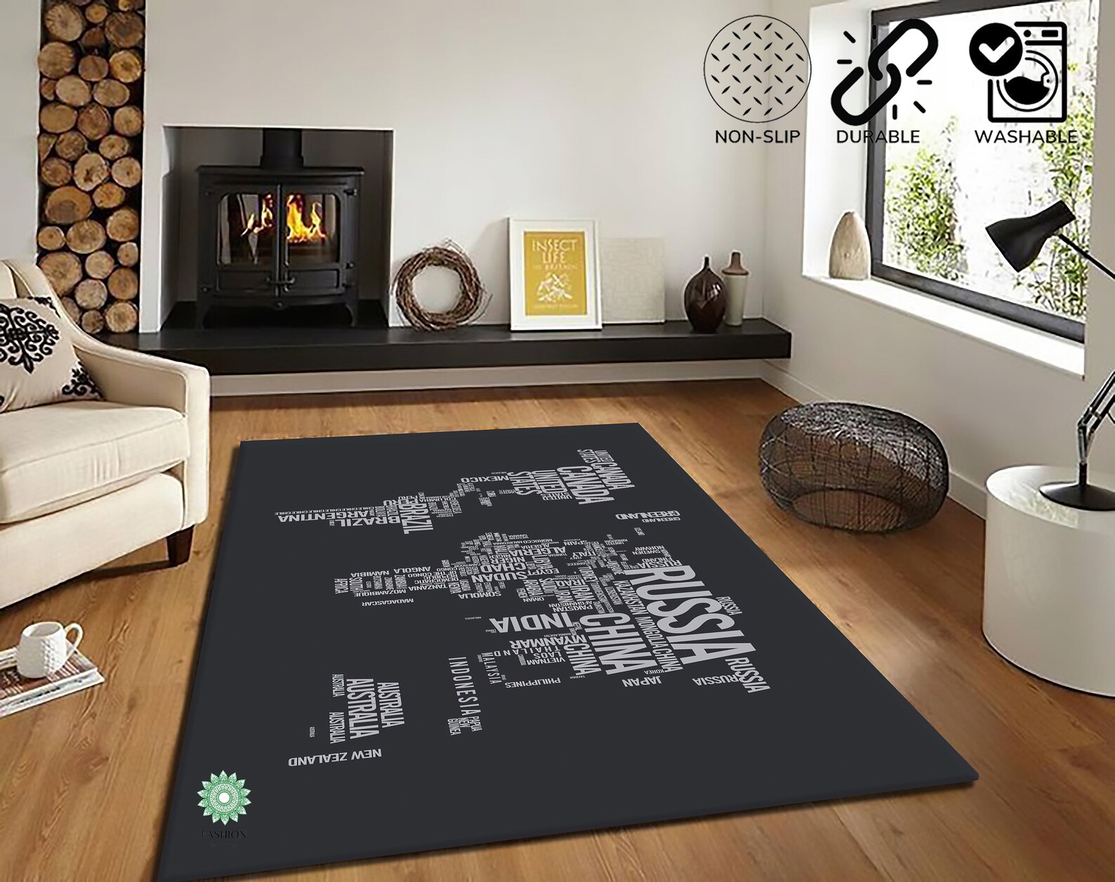 World Map Rugmaps Carpetcool World Map Carpet popular Map - Etsy