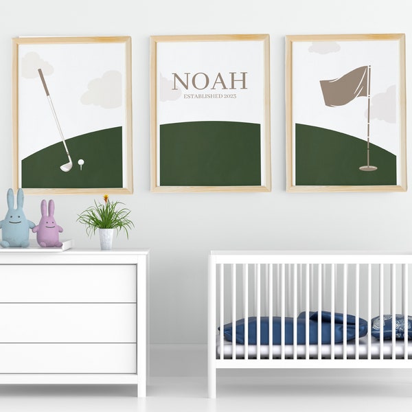 Golf Nursery Decor Etsy