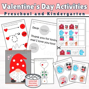 Carta de San Valentín. Actividades para tu pequeño. Unidad de estudio imprimible.
