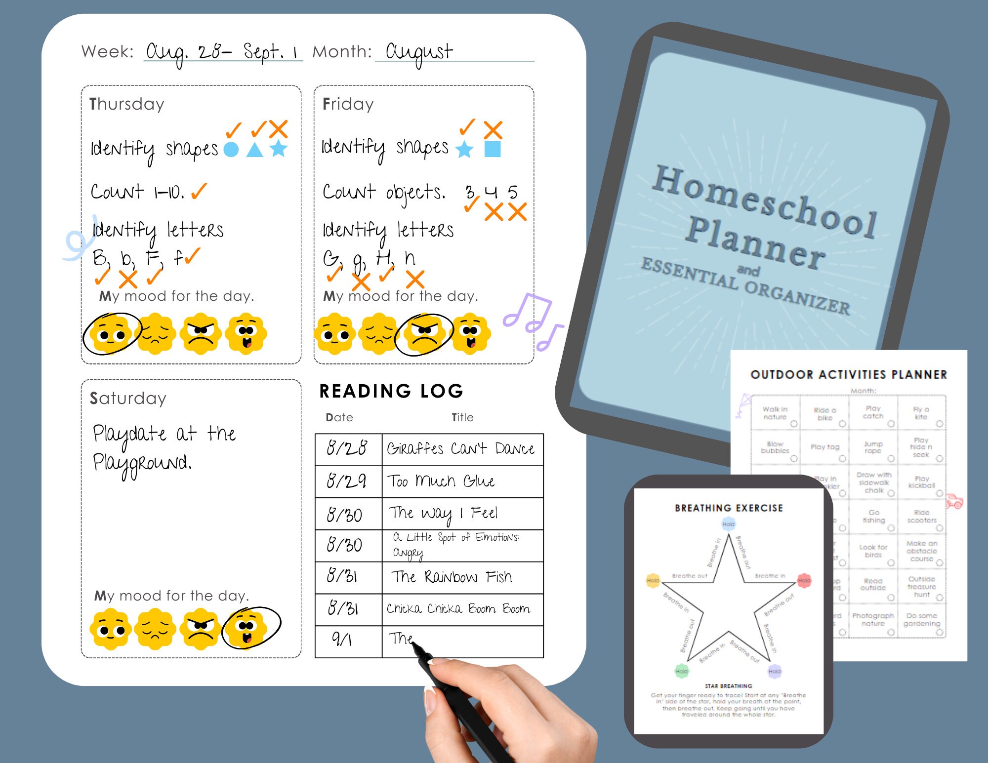 Year at a Glance and Week at a Glance Homeschool Planner. Emotional ...