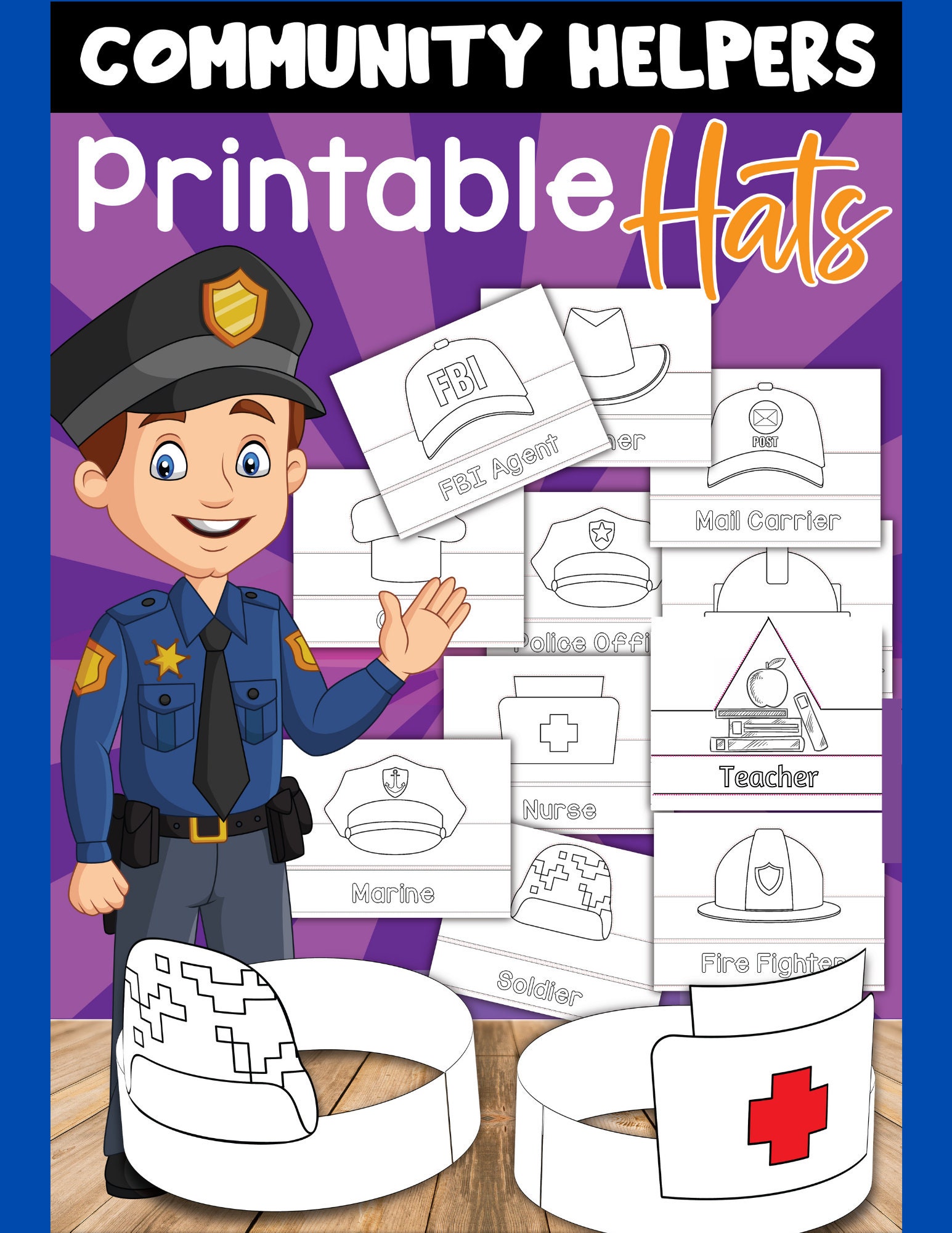 preschool police officer clip art