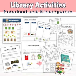 Attività per bambini in biblioteca. Curriculum prescolare per l&#39;istruzione parentale in biblioteca. Piani di lezione per la scuola materna.