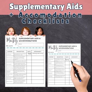 Plan de Educación Individualizado (IEP) y Plan 504. Lista de verificación de adaptaciones y ayudas suplementarias. Resumen del IEP.
