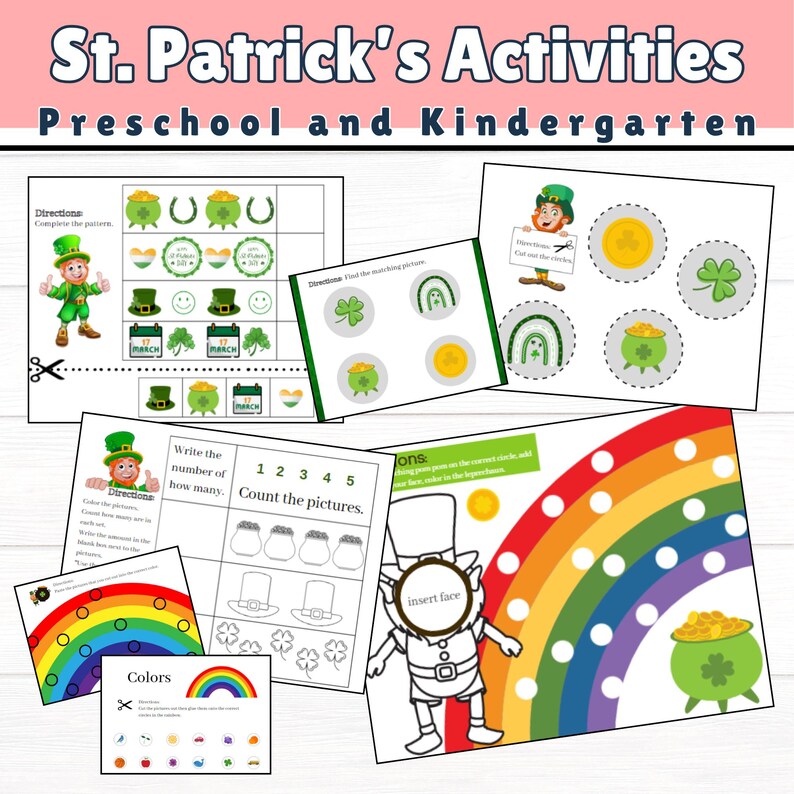 St Patricks Day Printable. Tot School Lesson Plans. Homeschool ...