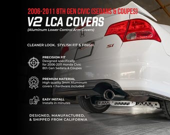 2008-2011 Honda Civic Si 8th Gen - Aluminum Lower Control Arm Covers