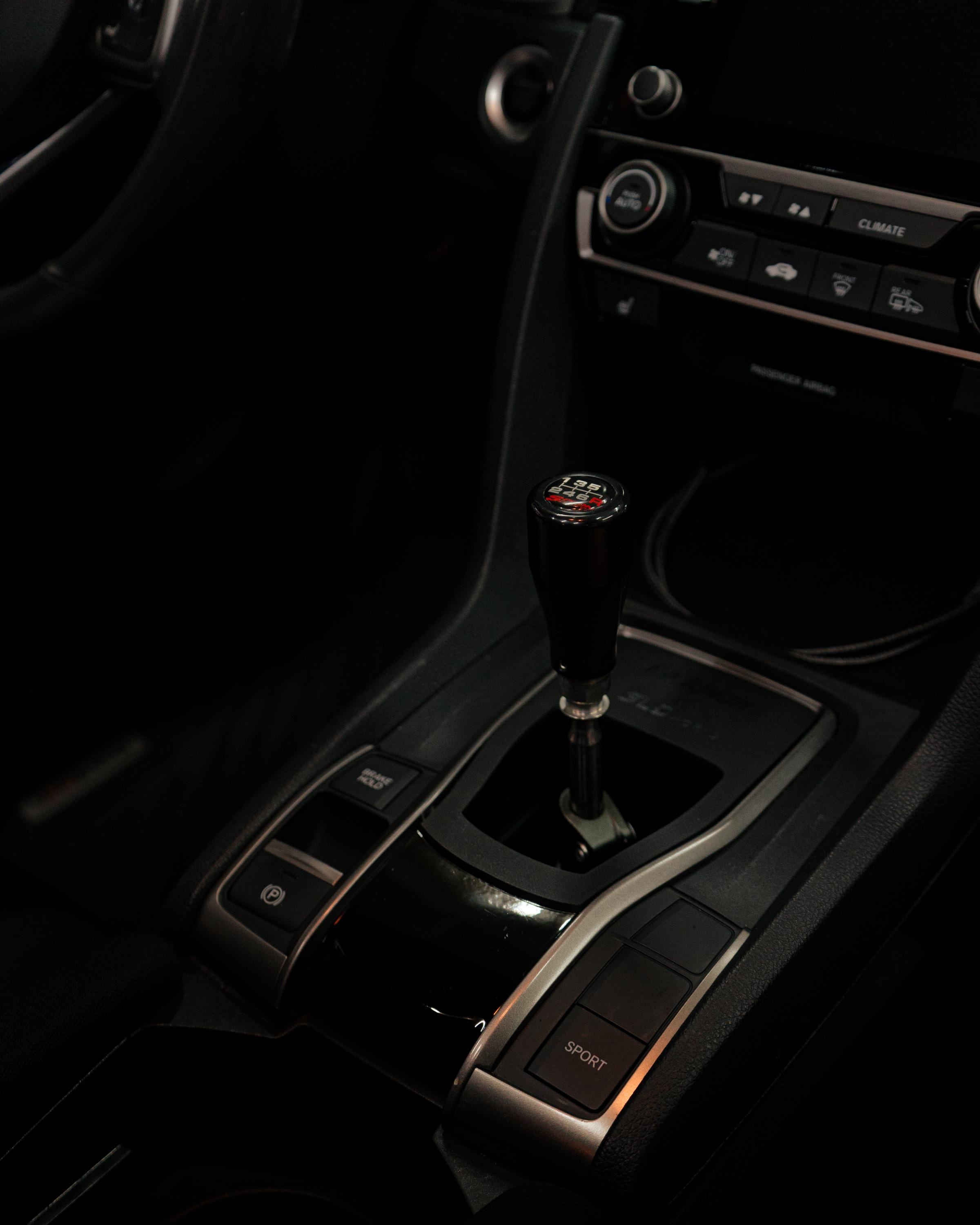UVER-2020 段下げATスラダンロゴ隠し 2017-2021 10th Gen Honda Civic TYPE R/si Shift Boot Delete Plate