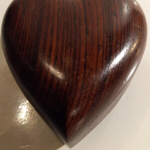 solid wood heart box