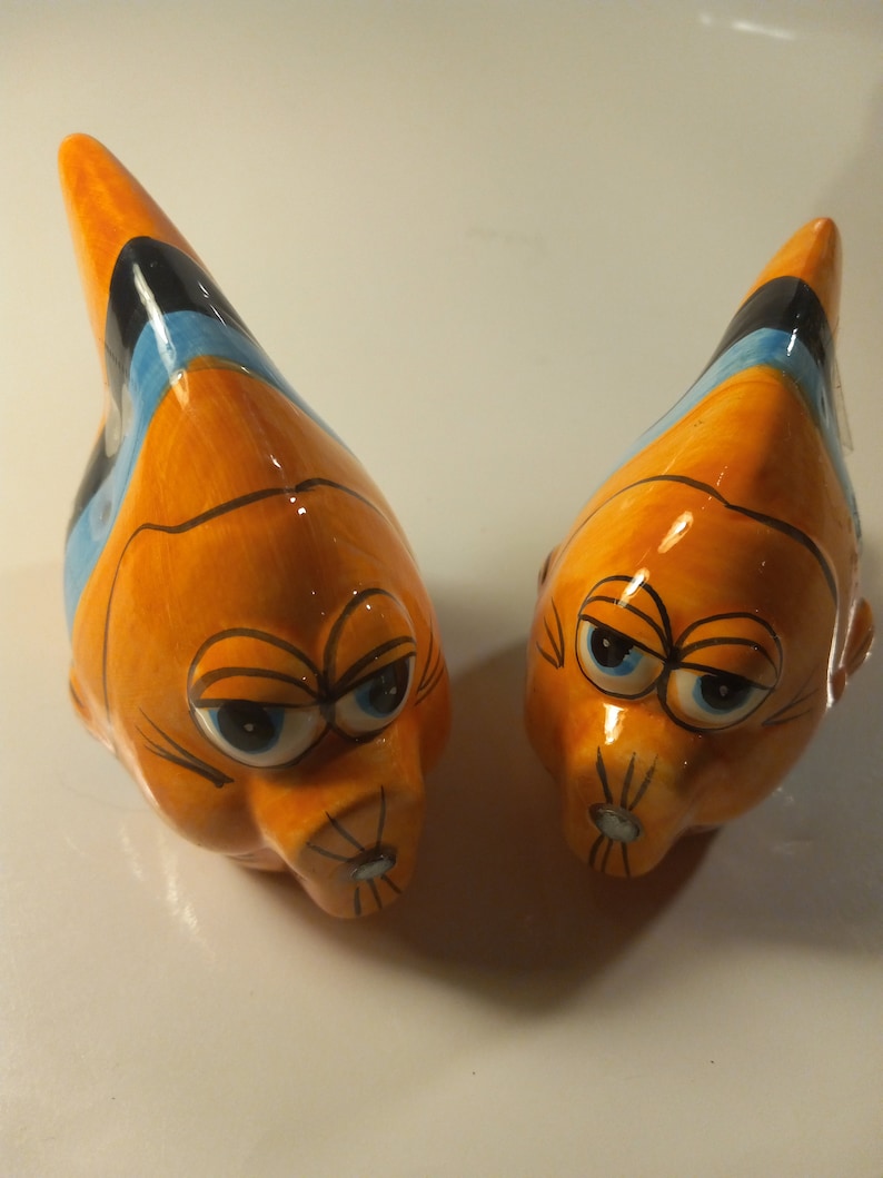 Kissing Fish Salt and Pepper Shaker Etsy