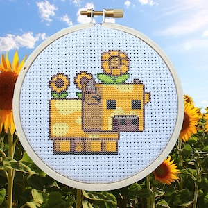 MooBloom Cross Stitch Pattern PDF