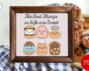 Dessert Squishmallow Cross Stitch Pattern