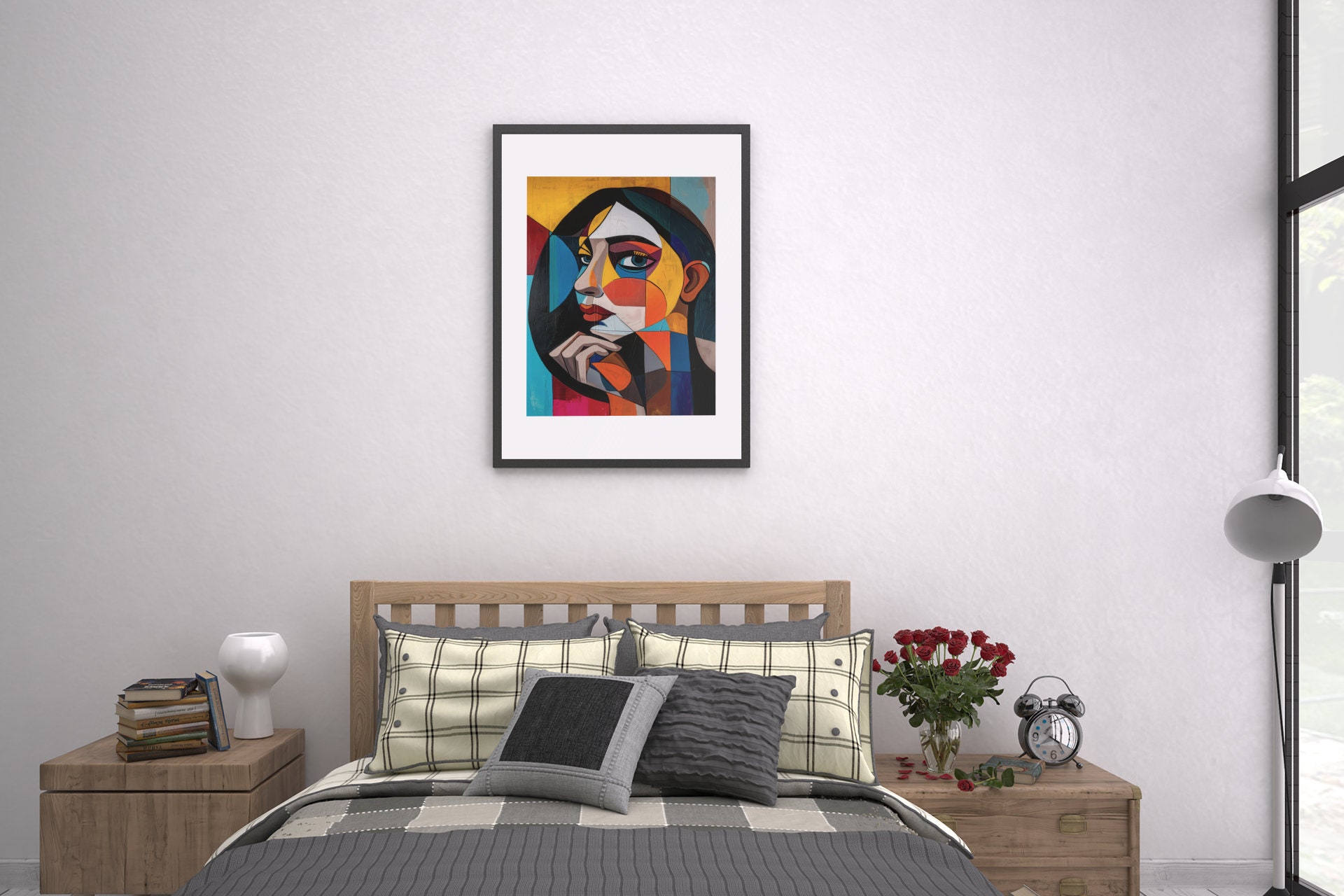 Picasso Inspired Art - Cubic Abstract Woman - Cubic