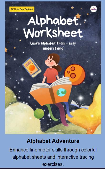 65,000+ Printable Kids’ Worksheets Bundle Screen-free Learning