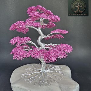 Elegant Cherry Blossom Tree Sculpture - Handmade Home Decor Accent /Cherry Blossom Tree Sculpture - Handcrafted Home Decor Accent Piece