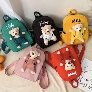 SAC À DOS pour enfant NOM personnalisé peluche / sac à dos jardin d’enfants / sac de voyage / cadeaux enfants / Sac à dos pour tout-petits