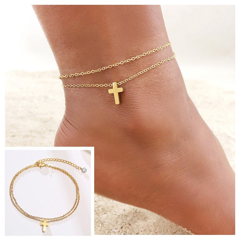 Bracelet Chain Bracelet Chain Sweden Gold With Ankle Bracelet Ankle Gold Etsy Gold Thick - Ankle Anklet Ankle Bracelet