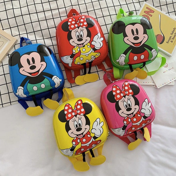 Disney Mickey Mouse and Minnie Boy Kids Backpack / Kids Backpack / Travel Bag / Kids Gifts / Toddler Backpack