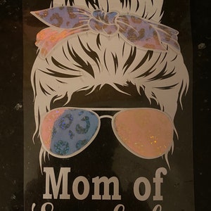 Mom of Sassholes || Messy Bun Decal Sticker || Car Decal || Tumbler Decal || Mom Life || Gift for Mom