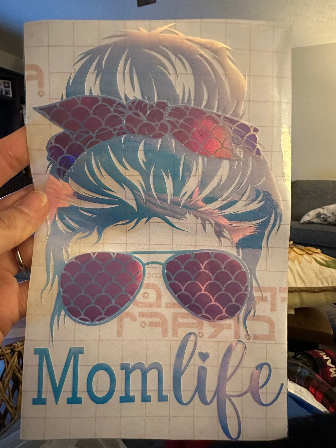 Mom Life Messy Bun Decal for Car Tumblers Lap Tops Etc. - Etsy