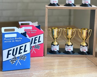 Favores de fiesta de cumpleaños de coches de carreras -Un cumpleaños rápido- Dos rápidos, 2 rápidos, Necesita cuatro velocidades, Ruedas calientes, Bolsas de regalos, Bolsas de golosinas para niños