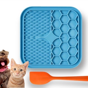 High Quality Durable Easy To Clean Slow Feeder Dog Licking Mat- Slowdown Silicone Mat - Lick Mat - Dog Anxiety Reduction - Slow Fedeer