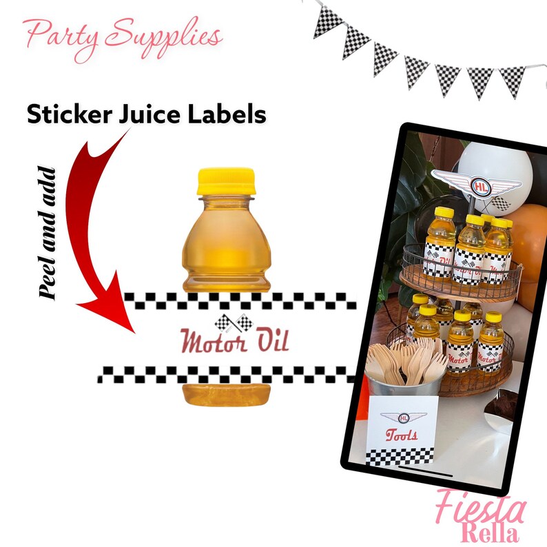 Race Car Birthday Supplies Vintage Race Car Birthday - Etsy