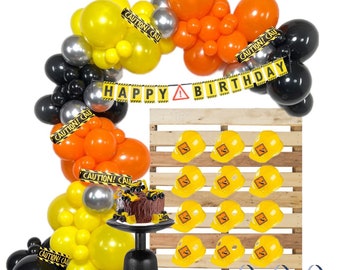 Construction Birthday Party - Construction Birthday Party Decorations - Construction first birthday - Baby Construction Party - Construction