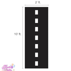 Race Car Birthday RaceTrack Floor Running Decoration - Two fast Birthday Floor Racetrack - Fast One Birthday floor Racetrack