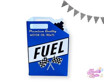 Race Car Favors - Two fast Birthday Favor - Race Car Popcorn Box Fuel - Fast One Birthday Favor - 2 fast - Need four speed -hot wheels