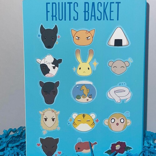 Fruits Basket Sticker Sheet Etsy