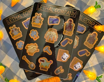 Lethal company Sticker Sheet