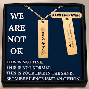 Anti Trump Rose Necklace–8647 Political Pendant, Feminist Jewelry, Resist Statement Necklace, Resistance Activist Necklace, Anti Trump Gift