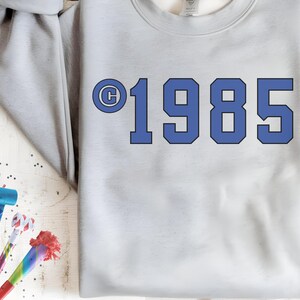 40th Birthday Sweatshirt, 40th Birthday Gifts For Women, 1985 Sweatshirt, Vintage 40th, Birthday Sweatshirt, Custom Birthday Year Sweatshirt