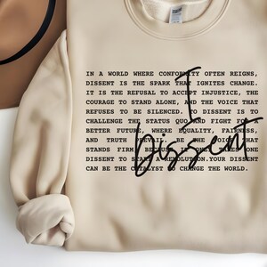 Ich widerspreche: Politisches Sweatshirt für soziale Gerechtigkeit, Empower Veränderung Gleichheit Sweatshirt, Democracy Menschrechte & Gerechtigkeit Sweatshirt, widerstehen