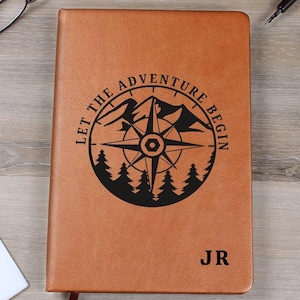 Personalized Travel Journal, Custom Travel Book, Travel Accessories, Adventure Journal, Travelers Notebook, Camping Journal, Camping Gift