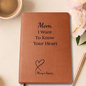 Sentimental Gift for Mom & Grandma, Personalized Legacy Journal, Memory Journal to Cherish And Pass Down, Best Gift for Mom, Family Keepsake