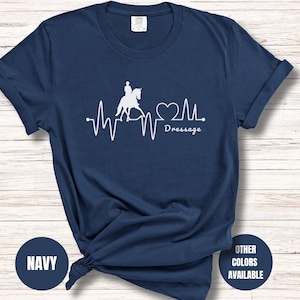 Dressage Comfort Colors® Customizable Horse Shirt, Personalized Equestrian Gifts, Dressage Horse Trainer Gift, Dressage Tops, Horse Gifts