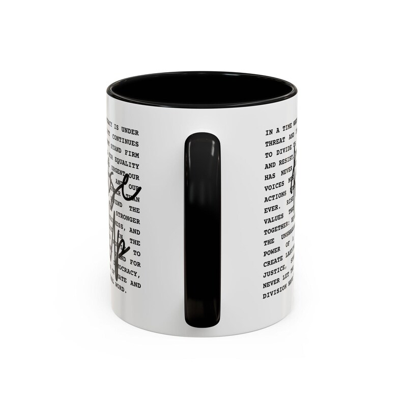 Rise Up Anti Trump Liberal Coffee Mug, Resistance Coffee Cup, Anti Trump Gift, Democrat Mug, Anti Maga Political Statement,Fight For America image 3