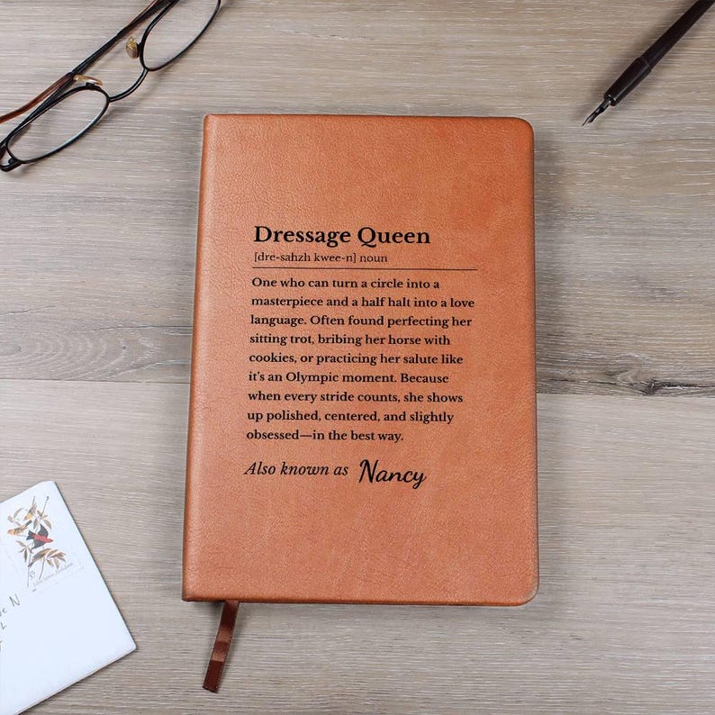 Funny Dressage Definition Journal Gift for Equestrians, Personalized Gift for Dressage Rider or Horse Lover, Christmas & Birthday Horse Gift image 11