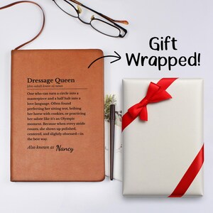 Funny Dressage Definition Journal Gift for Equestrians, Personalized Gift for Dressage Rider or Horse Lover, Christmas & Birthday Horse Gift image 5