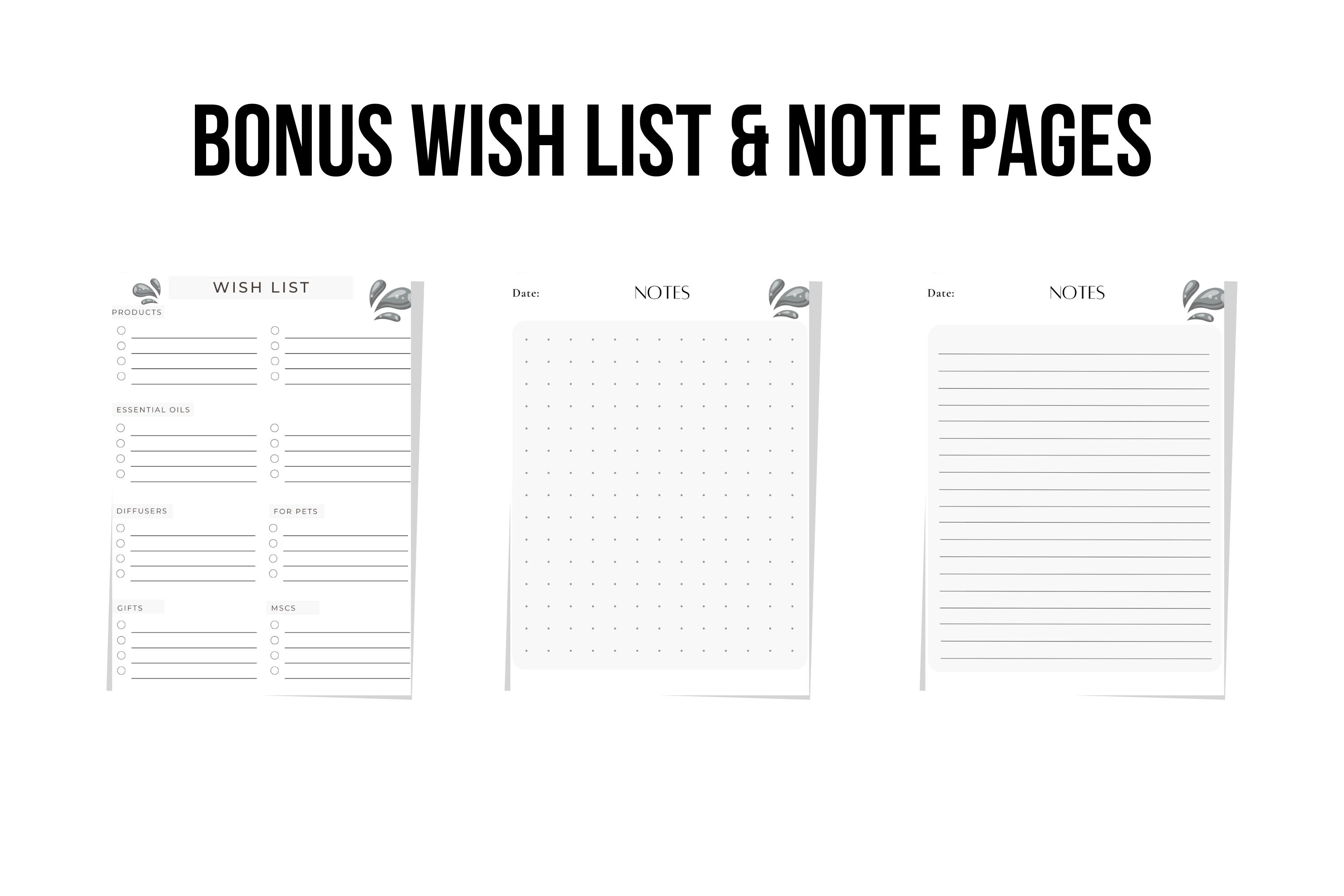 Subscription Tracker Printable | Young Living Card | Young Living ...