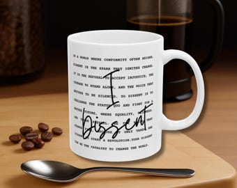 Mug I Dissent – Mug politique inspiré des RBG, cadeau féministe, mug politique anti-Trump, mug féministe anti-maga, produits dérivés politiques