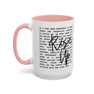 Rise Up Anti Trump Liberal Coffee Mug, Resistance Coffee Cup, Anti Trump Gift, Democrat Mug, Anti Maga Political Statement,Fight For America image 11
